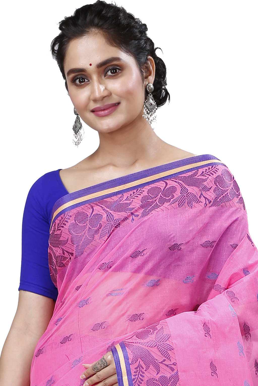Pink Pure Cotton Rothika Tant Saree (965)